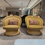 Cream Leather Sofa with Lace-Up Diamond-Stitched Sides and Dark Glossy Frame